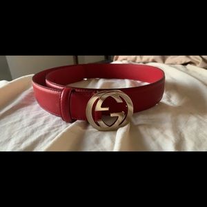 Red Gucci Belt